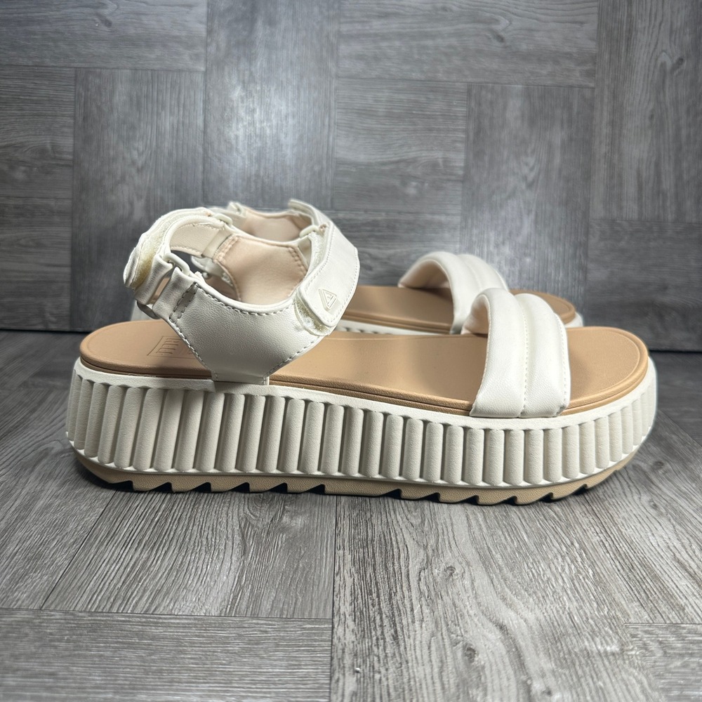 Reef Vista Higher Raya Women 11 Vintage Sand Platform Strappy Sandal NEW